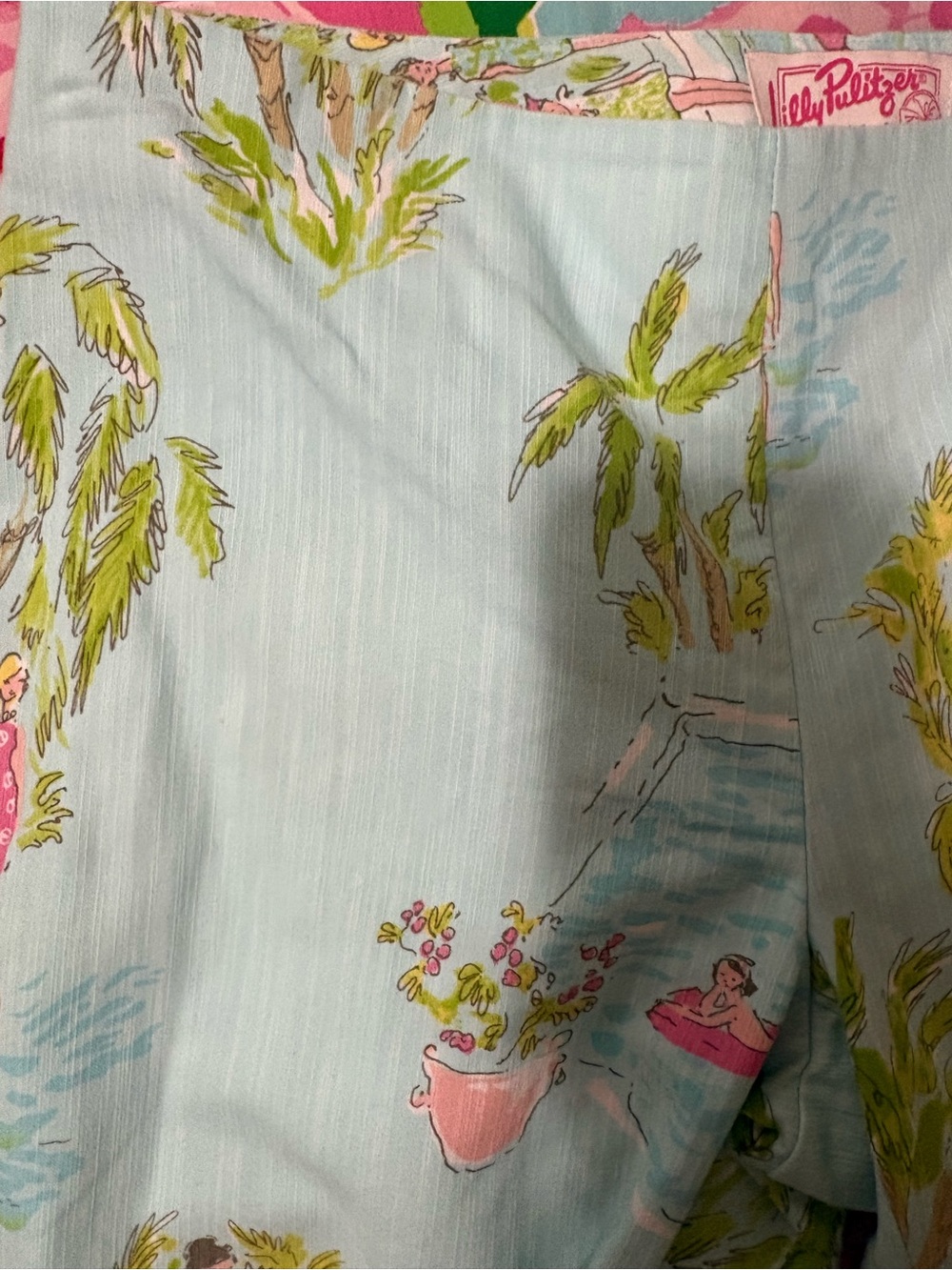 Lilly Pulitzer Original Tropical Print Straight Leg Pants - Picture 6 of 12